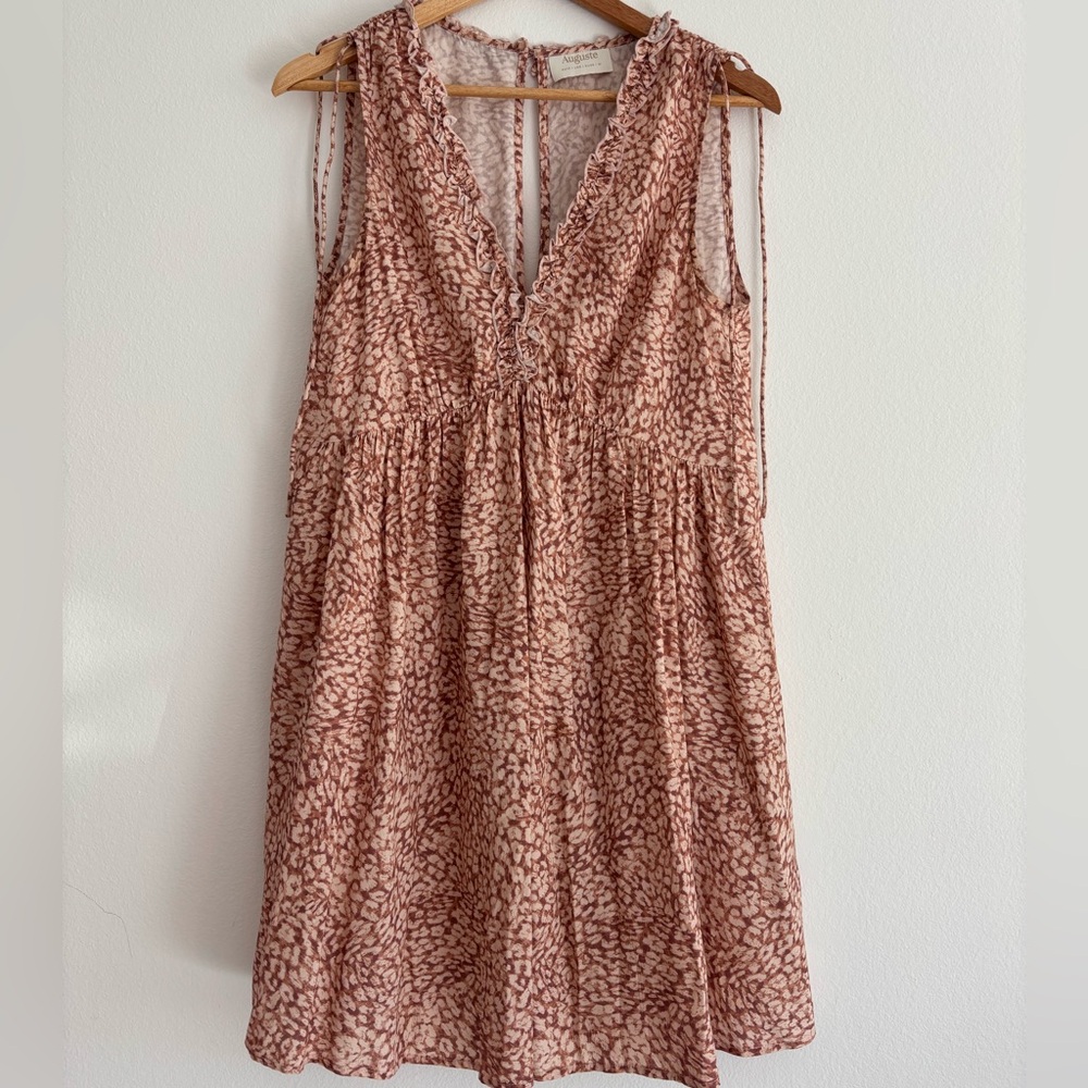 Auguste The Label Blush Patterned Midi Dress - image 1